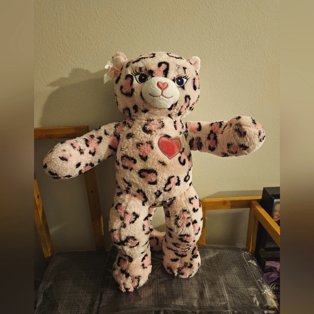*Rare*Build A Bear Pink Leopard
